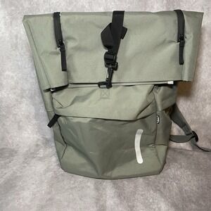 RETIRED IKEA DROMSAK Large Hiking Tote Duffle Laptop Backpack Olive Green
